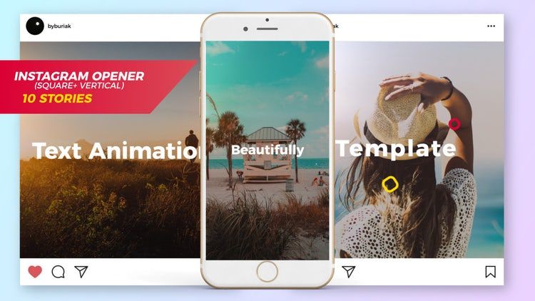 旅游度假照片动态展示素材库精选AE模板