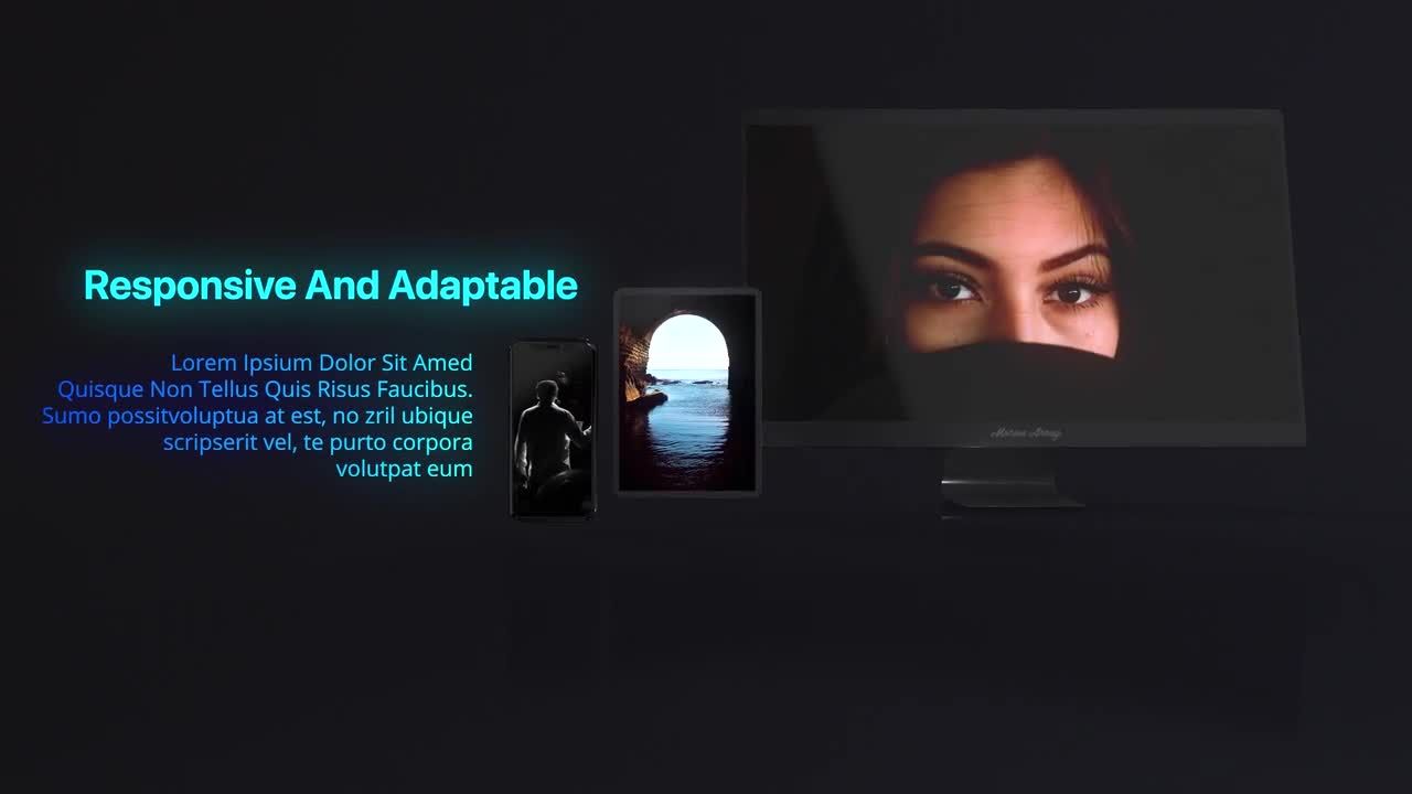 现代新潮的网站演示素材库精选AE模板