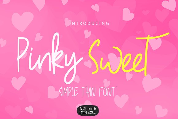 Pinky Sweet Cute Font素材之家精选英文字体
