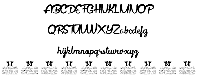 Sepetiba Personal Use font插图2