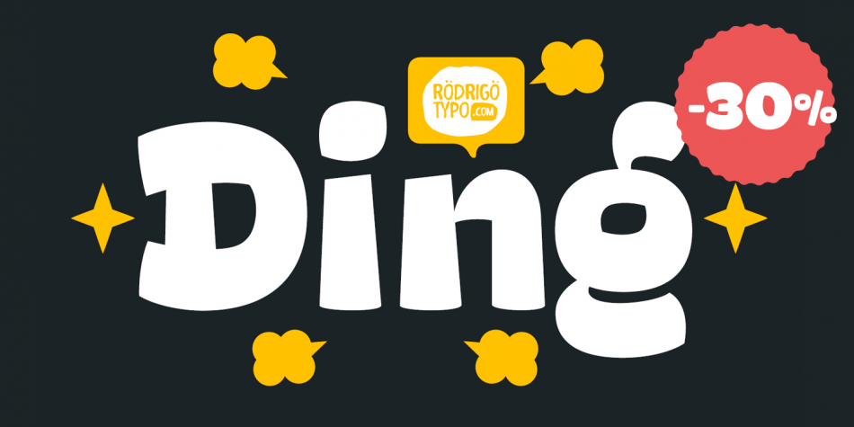 Ding Heavy Font Family插图3