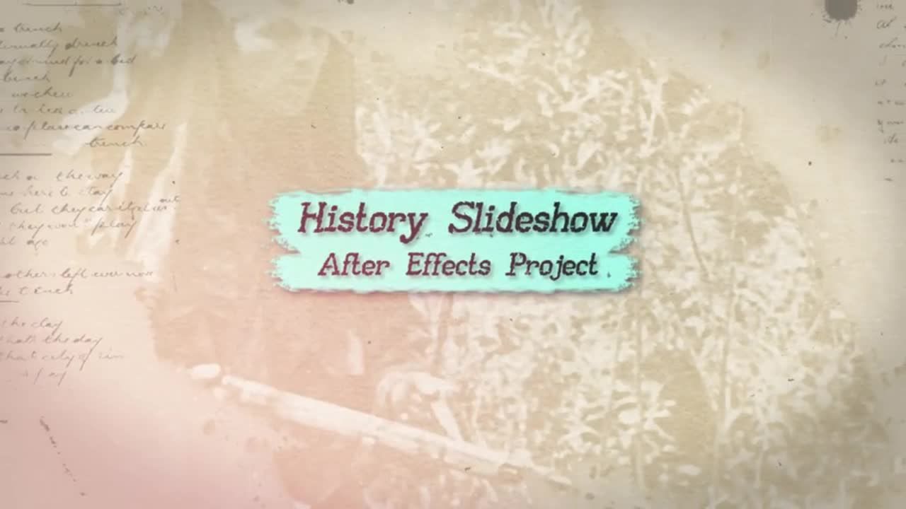历史幻灯片素材库精选AE模板素材