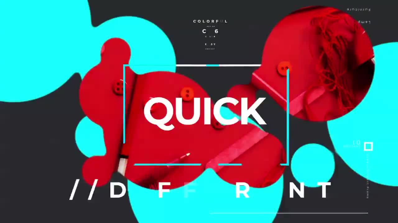 彩色印刷转场素材库精选AE模板