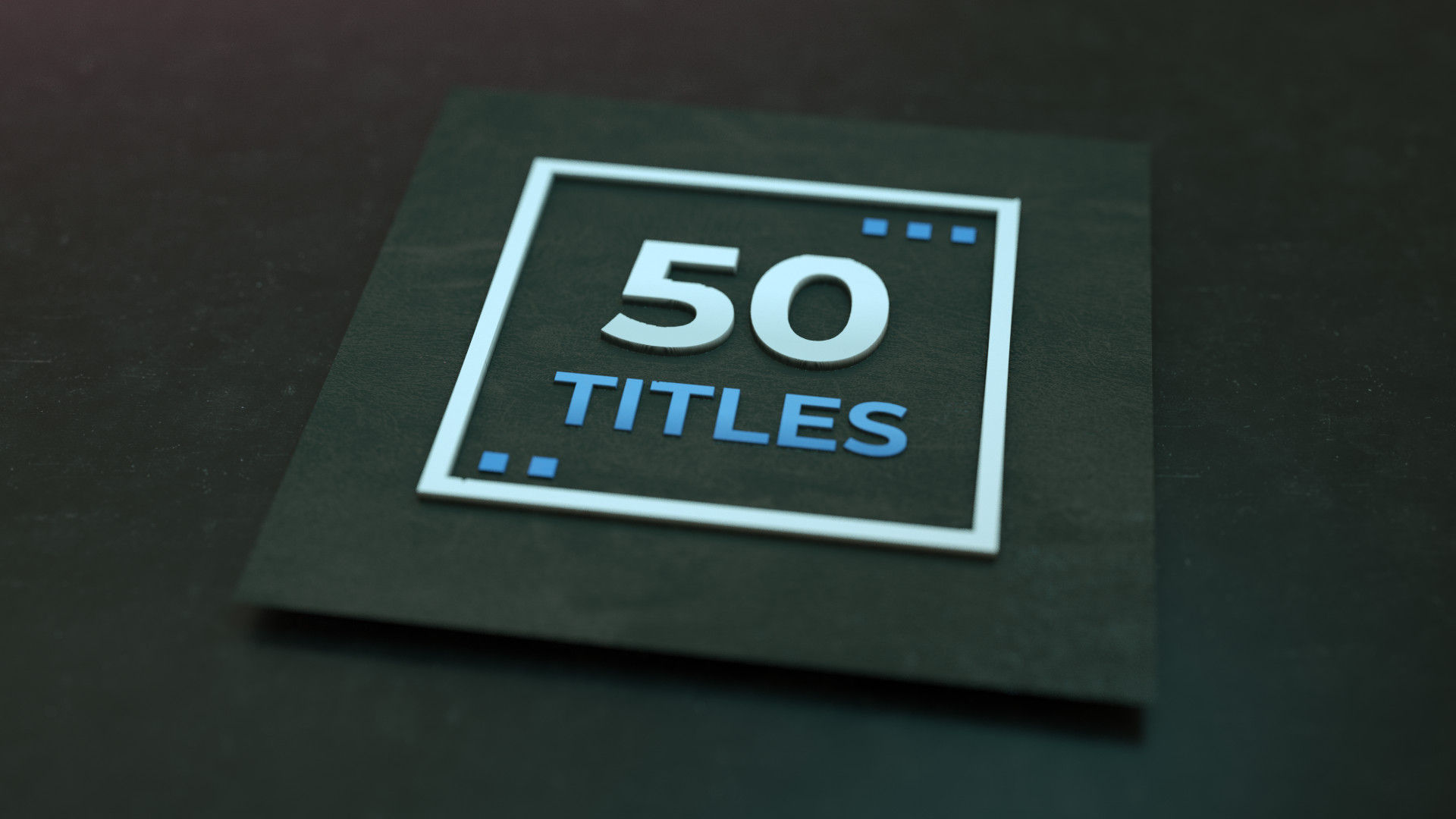 50个标题及以下三分之二素材库精选AE模板