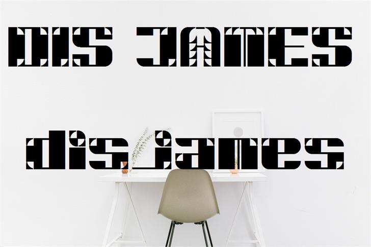 DiSJAMES font插图