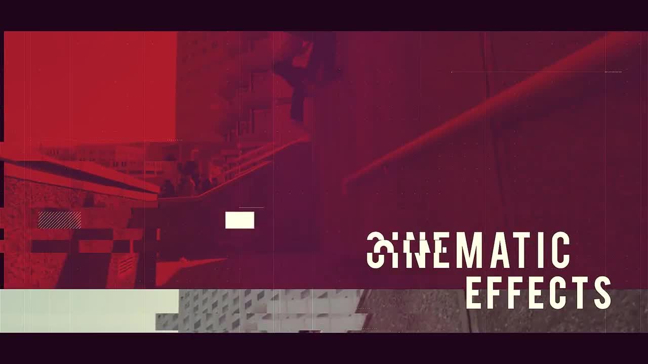 有很酷的扭曲和故障效果的体育运动开场白素材库精选AE模板