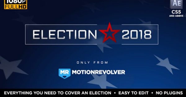 选举竞选要点动态演示素材库精选AE模板 Election Essentials 2018