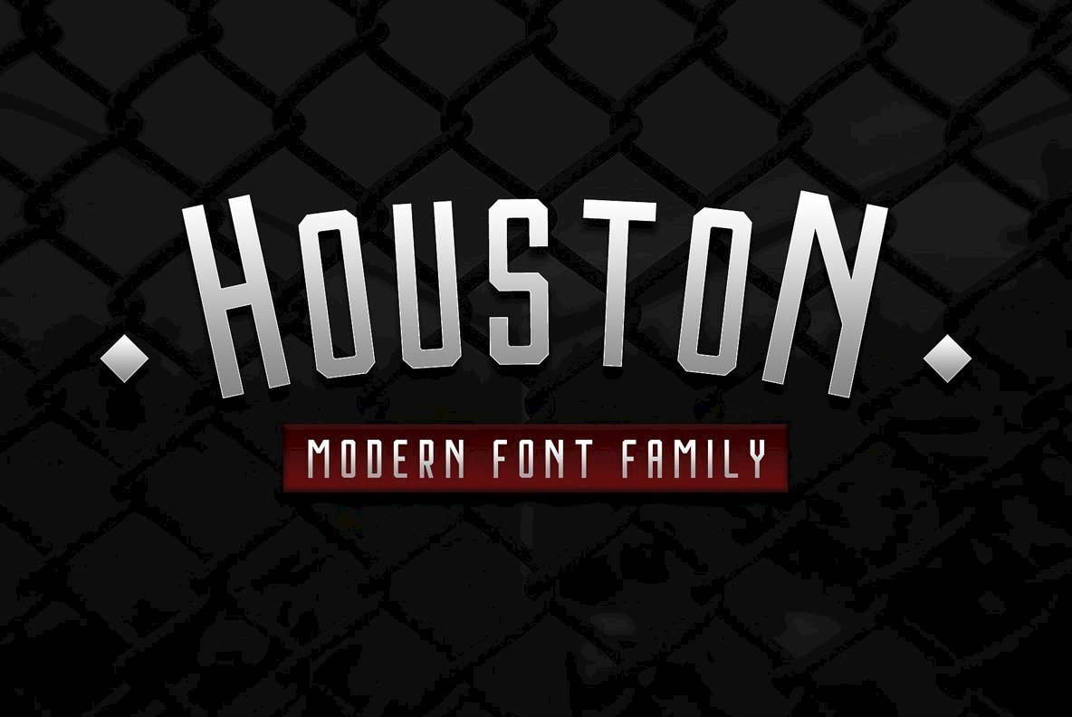 Houston Font Family素材之家精选英文字体