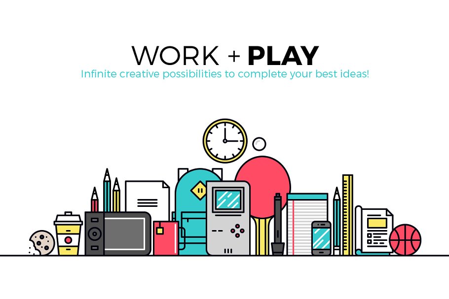 科技城市矢量素材合集 Linero Templates插图(4)