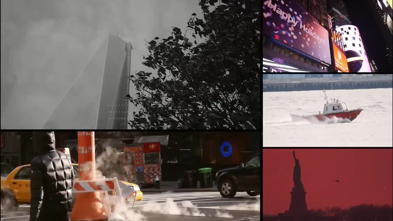 故障风格城市开场动画素材库推荐PR模板