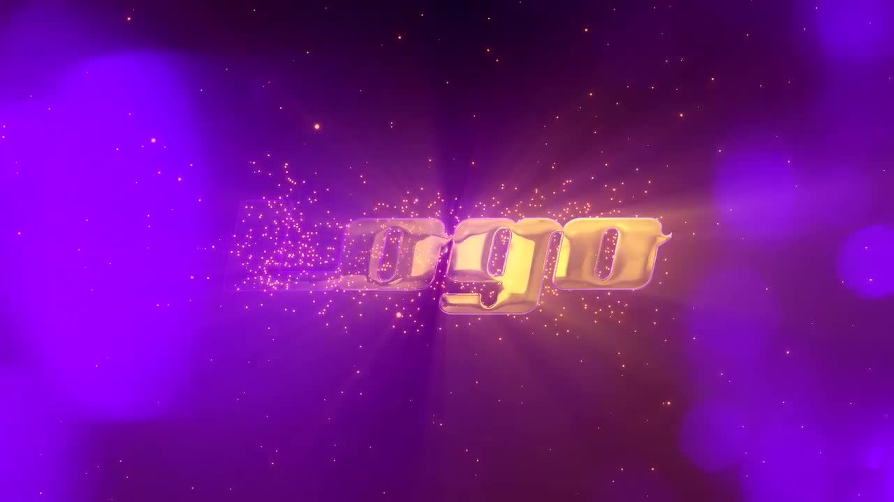 高科技闪烁粒子金属质感logo特效素材库精选AE模板