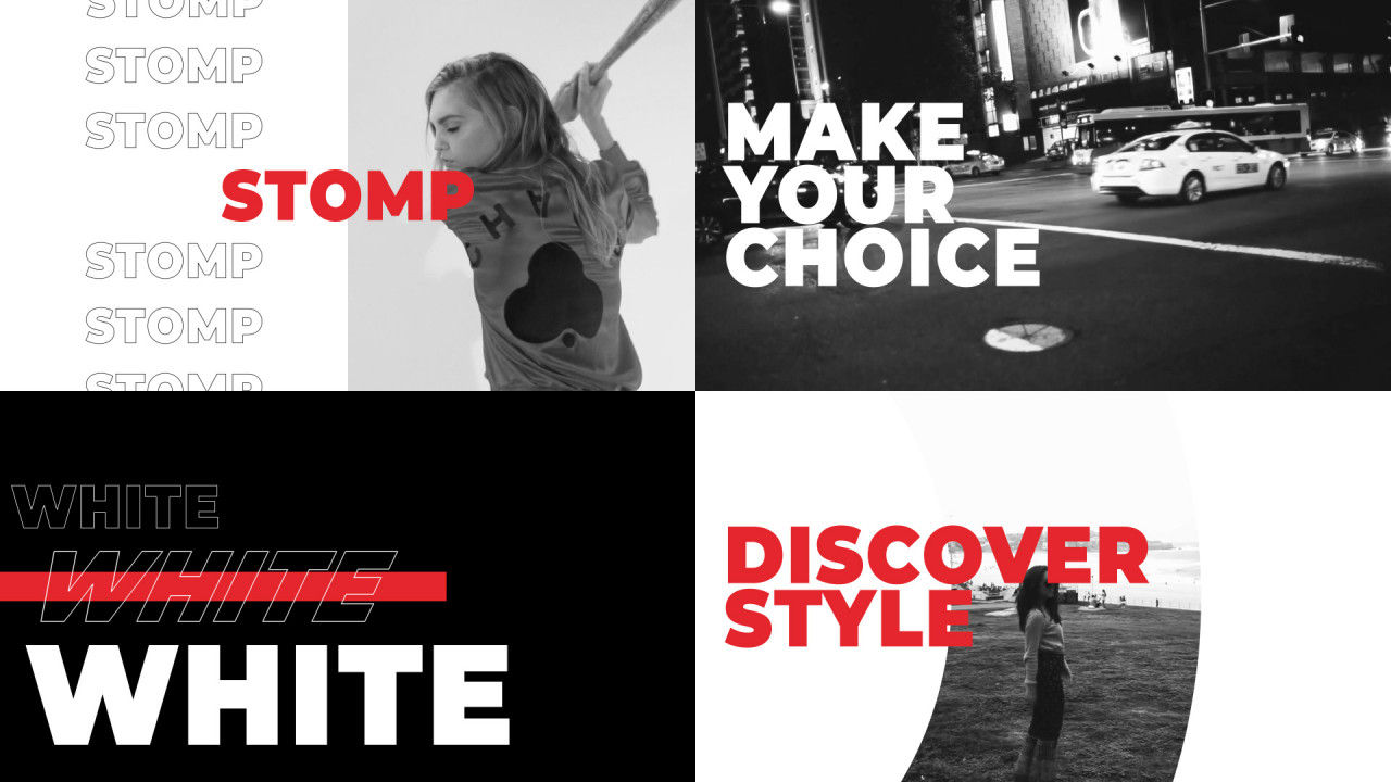 现代乐观活力的动画片头素材库精选AE模板