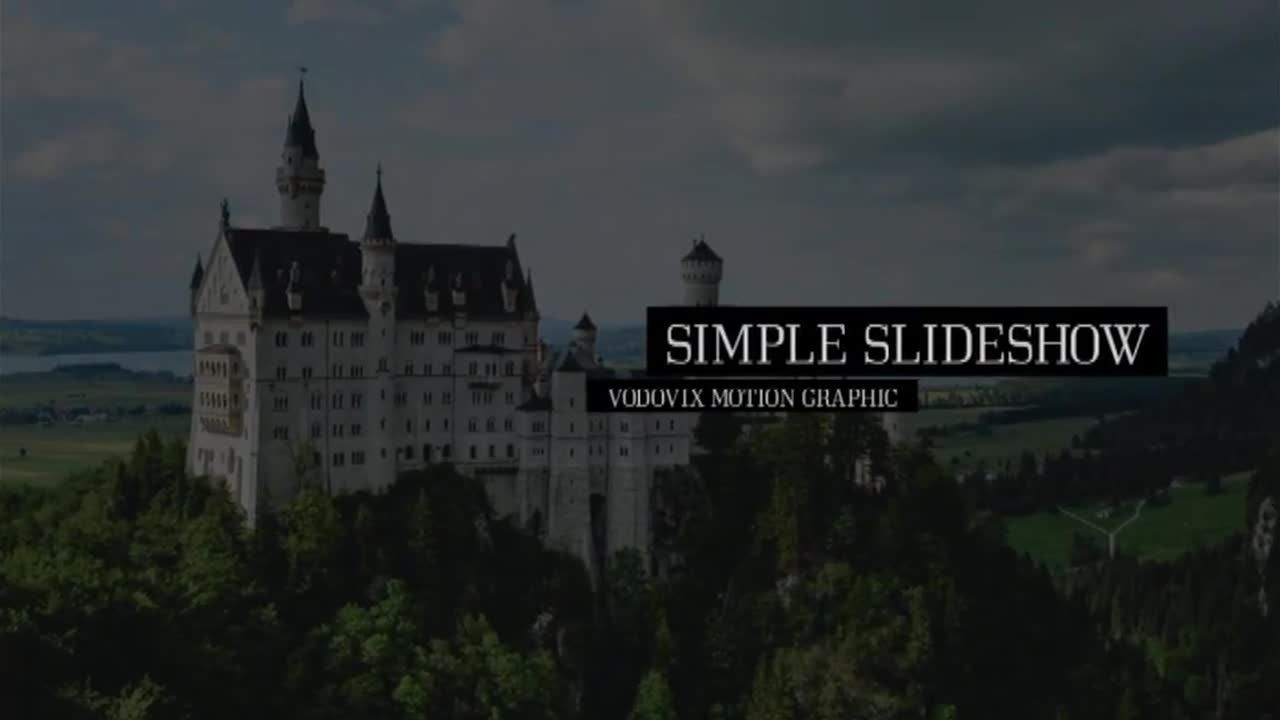 简单幻灯片放映动画素材库精选AE模板