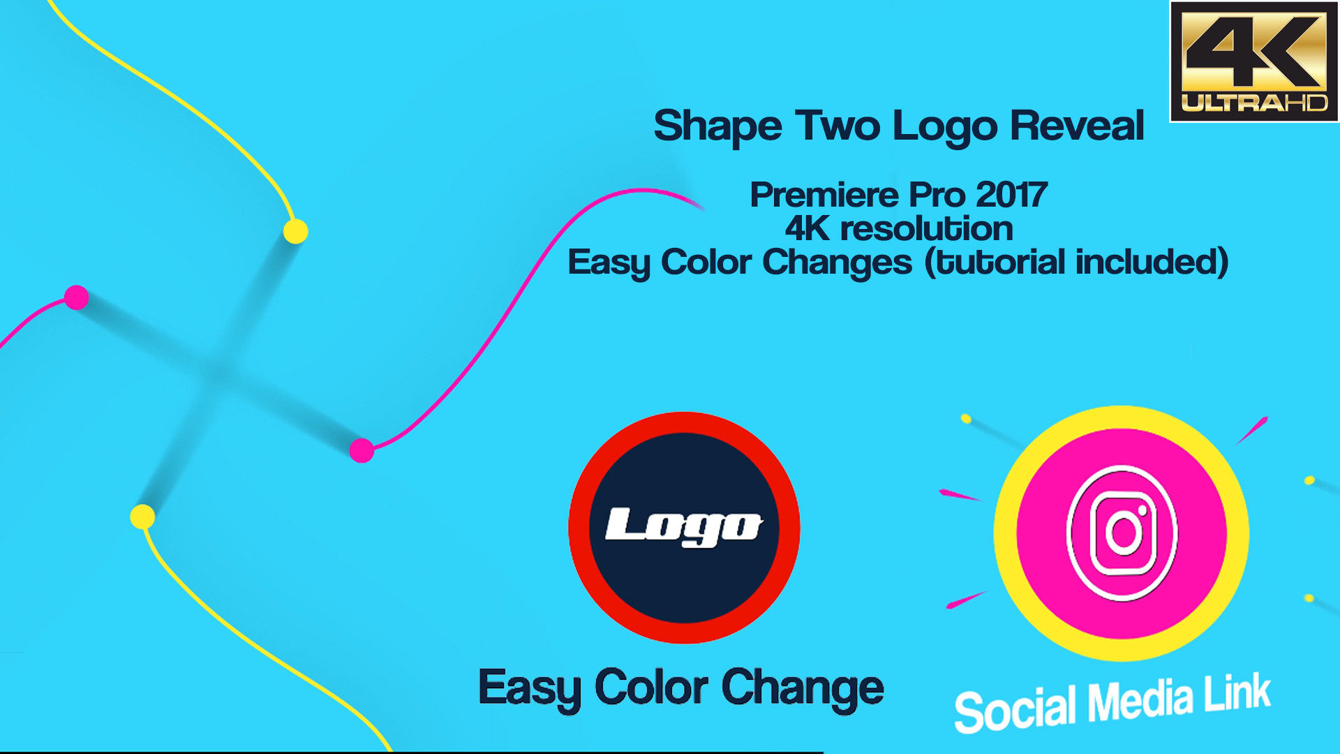 形状二标志揭示素材库推荐PR模板