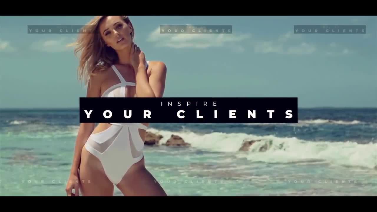 简洁的广告灵感开场动画素材库精选AE模板