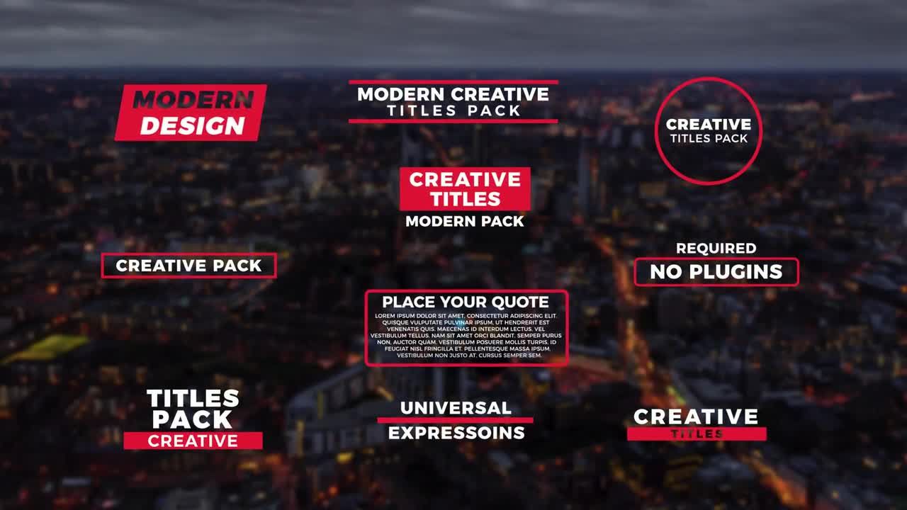 10个创意下三分之一公司演示标题素材库精选AE模板