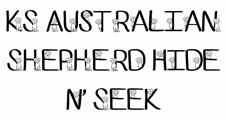 Ks Australian Shepherd font插图1