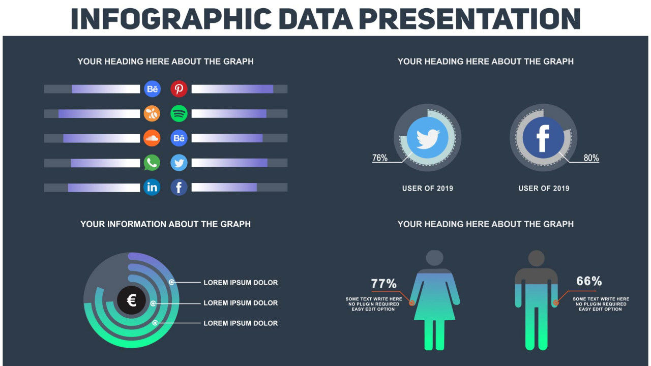 16种动画图形数据展示素材库精选AE模板