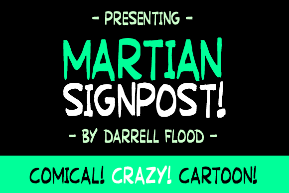 Martian Signpost font插图