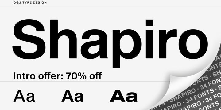 Shapiro Font Family素材之家精选英文字体