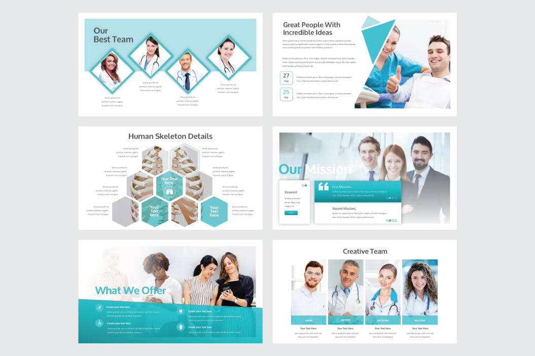 医疗健康/医院诊所适用的PPT幻灯片模板 HEALTH MEDICAL CLINIC – Powerpoint  V254插图(3)