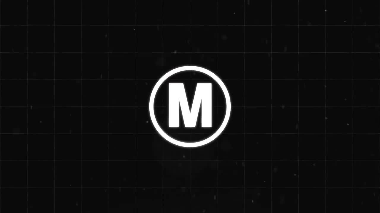 独特活力创意的扭曲和故障效果展示徽标素材库精选AE模板