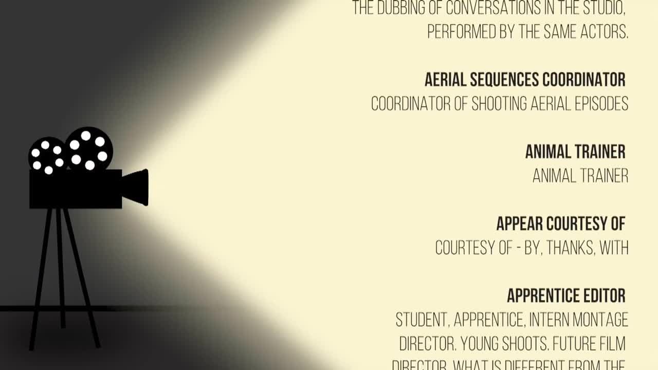 电影谢幕名单图文介绍素材库精选pr模板