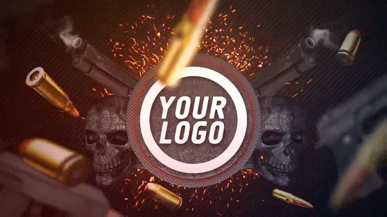 炫酷时尚活力的动作徽标素材库精选AE模板