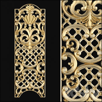 镂空雕刻花纹装饰素材之家精选3D模型