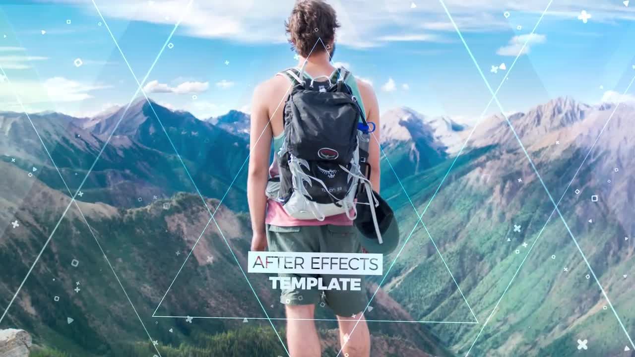 12个独特场景的彩色视差幻灯片素材库精选AE模板