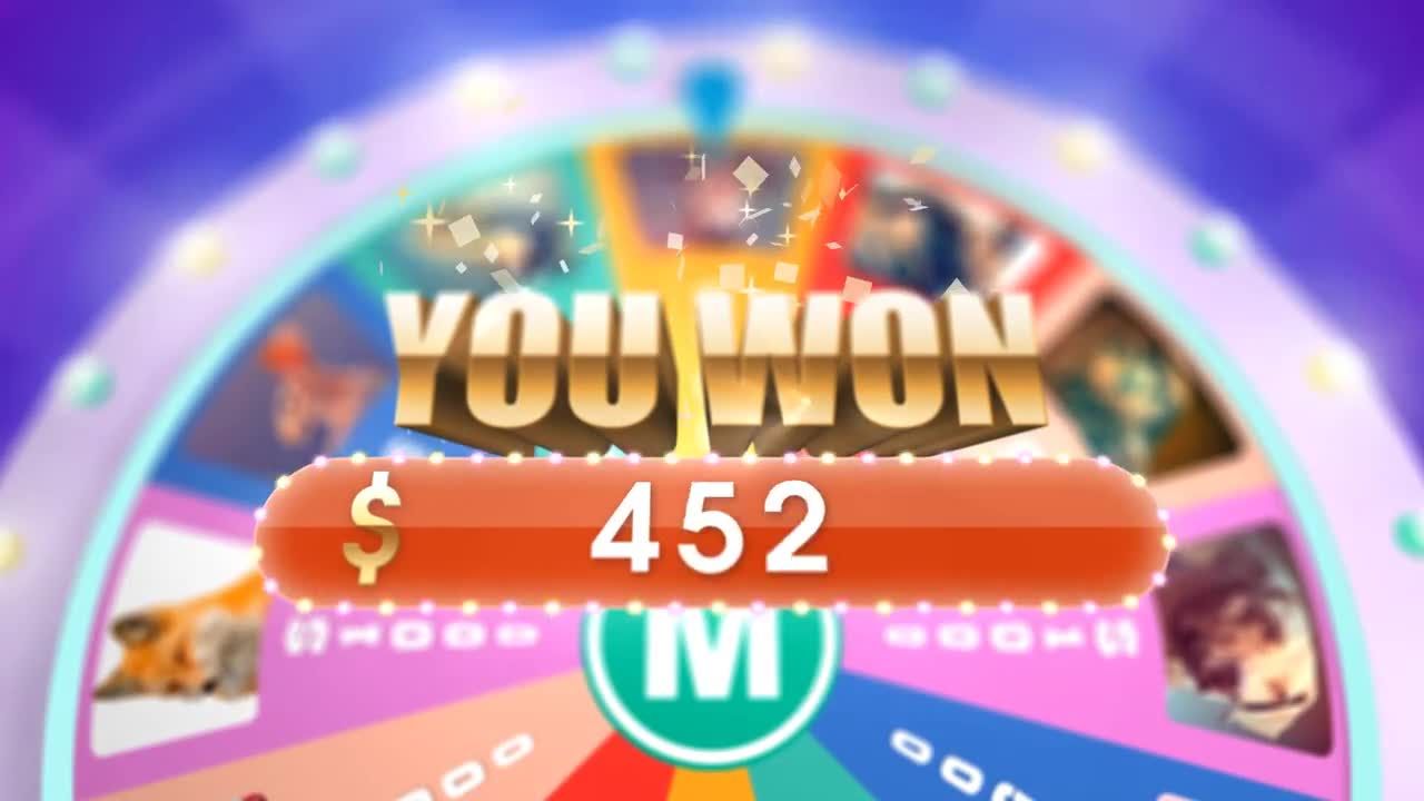 充满乐趣的游戏节目旋转轮子素材库精选AE模板