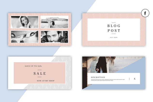 72个现代简洁多功能社交媒体新媒体贴图模板素材库精选 MALINA Social Media Pack & 20 Pattern插图(8)