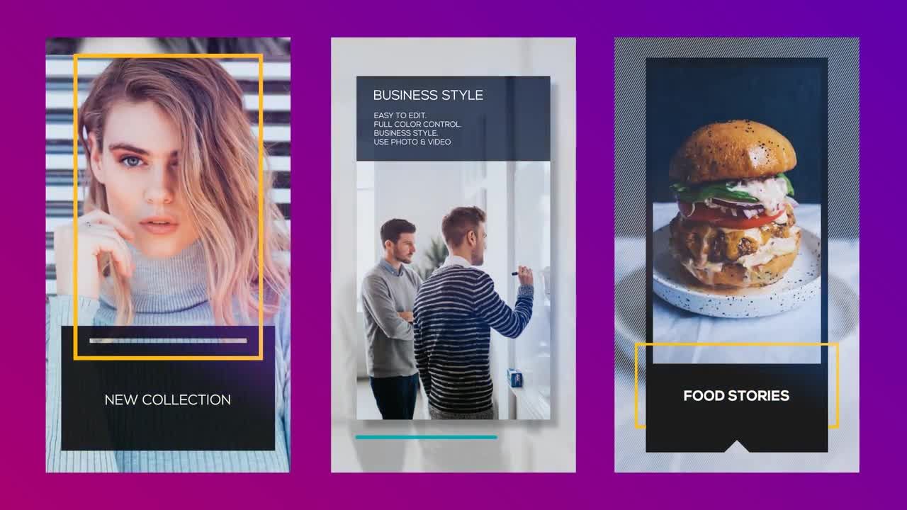 现代的旅游度假Instagram故事素材库精选AE模板