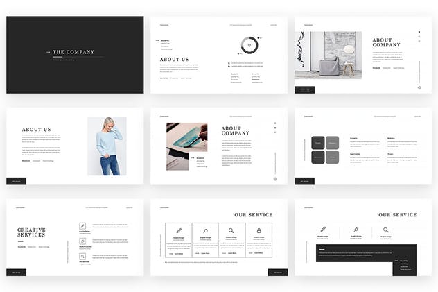 极简创意项目路演PowerPoint设计模板 Kaspa Powerpoint Presentation插图(3)