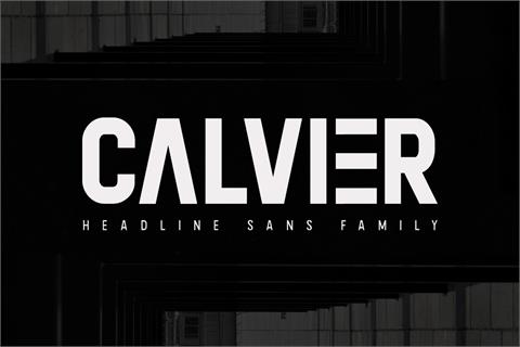 Calvier font素材之家精选英文字体