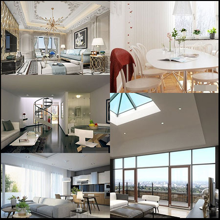 5款欧式卧室室内场景素材之家精选3D模型