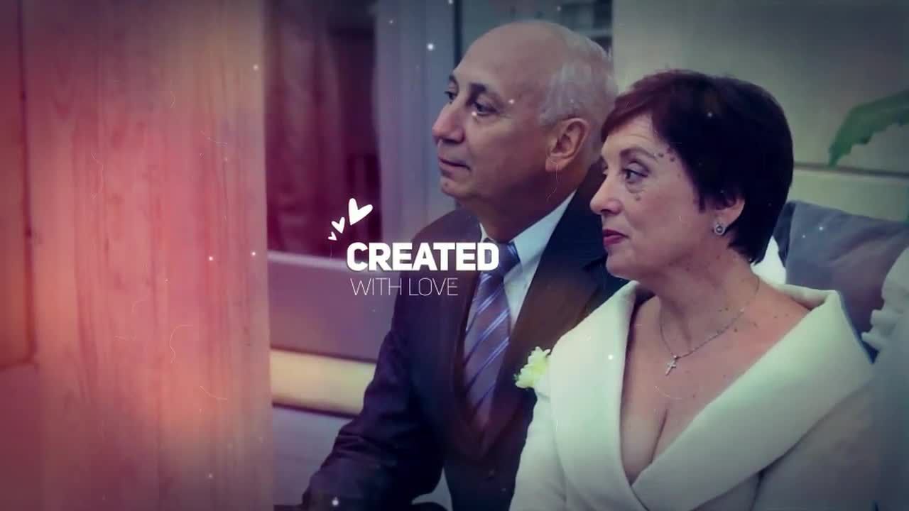 鼓舞人心的婚礼幻灯片素材库精选AE模板