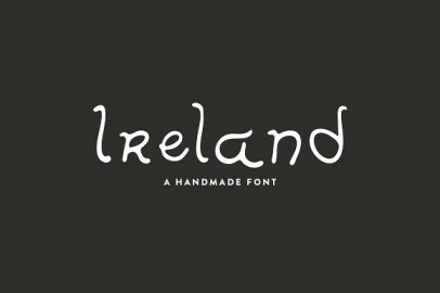 Ireland / hand lettered font素材之家精选英文字体