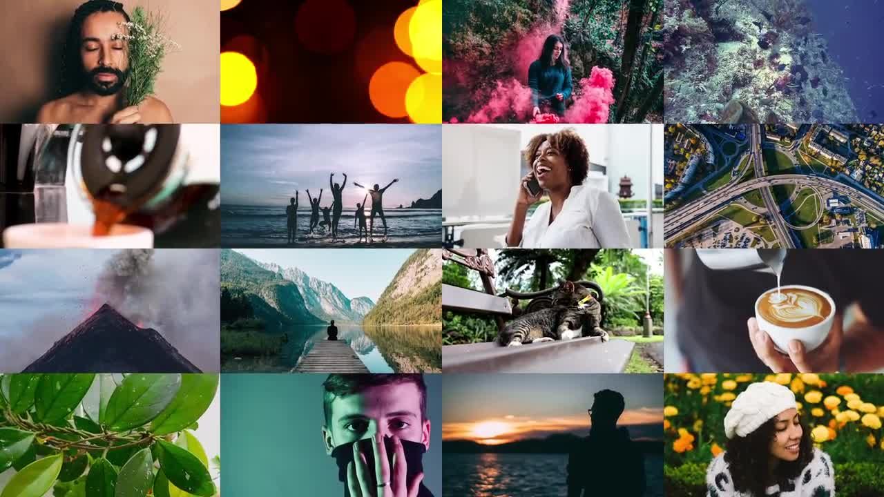 简洁多帧徽标动态效果素材库精选AE模板