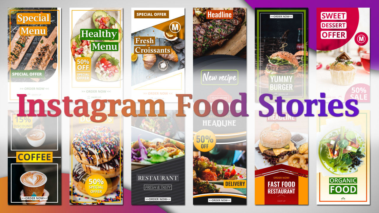 12个专业设计和优雅动画的Instagram故事素材库精选AE模板