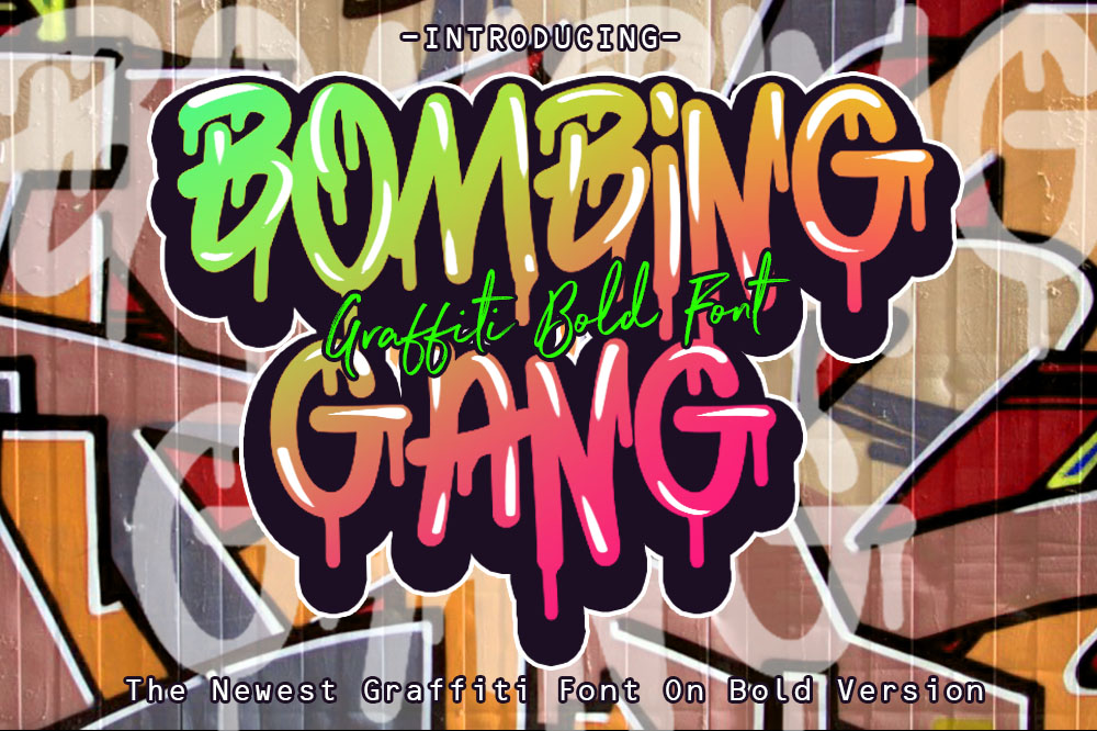BOMBING GANG GRAFFITI BOLD FONTOther Font素材之家精选英文字体