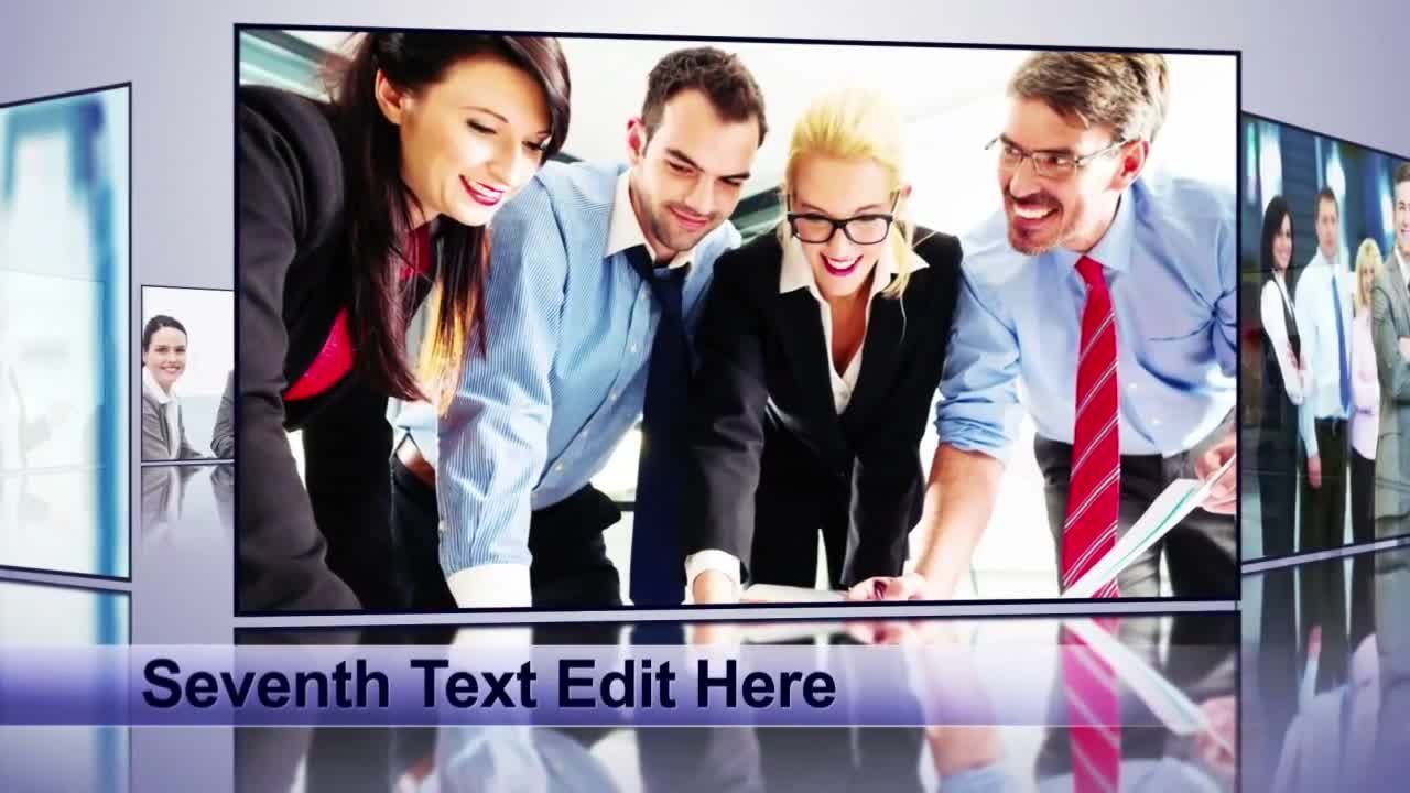 精美优雅的精美的六角幻灯片相册动画展示素材库精选AE模板