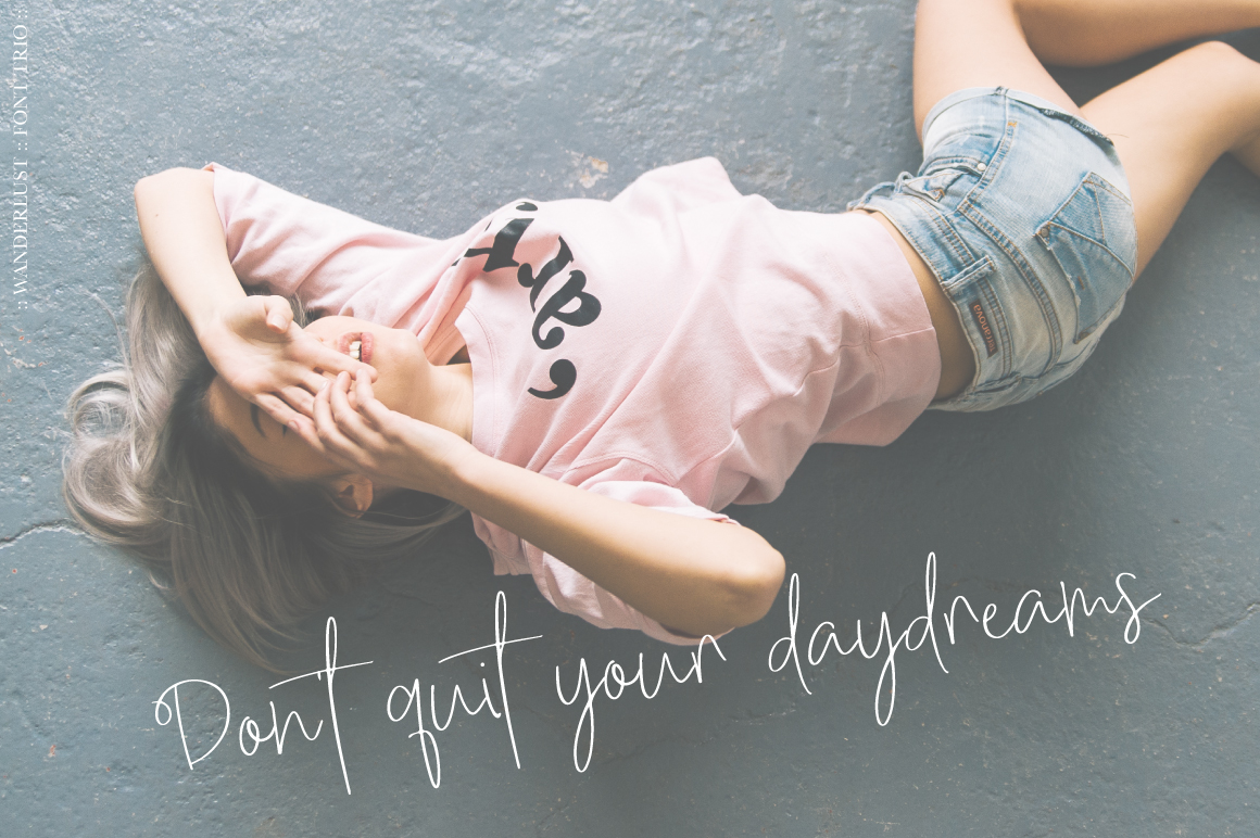 Wanderlust Trio Font Family插图5