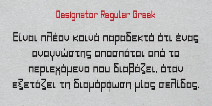 Designator Font Family插图3