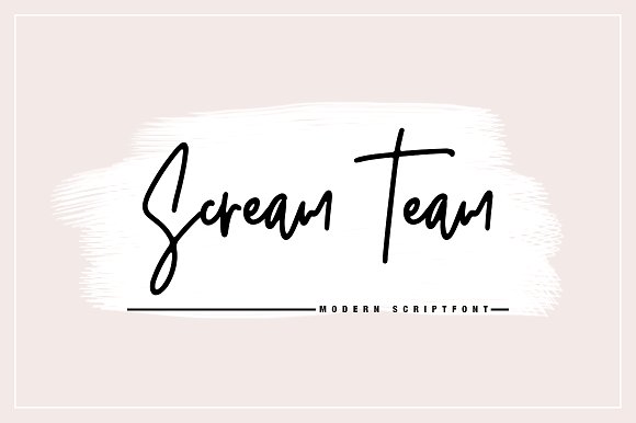 Scream Team Font素材之家精选英文字体