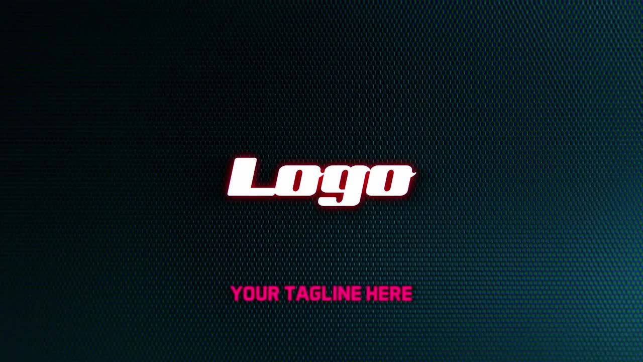 电子产品霓虹灯标志显示素材库精选AE模板