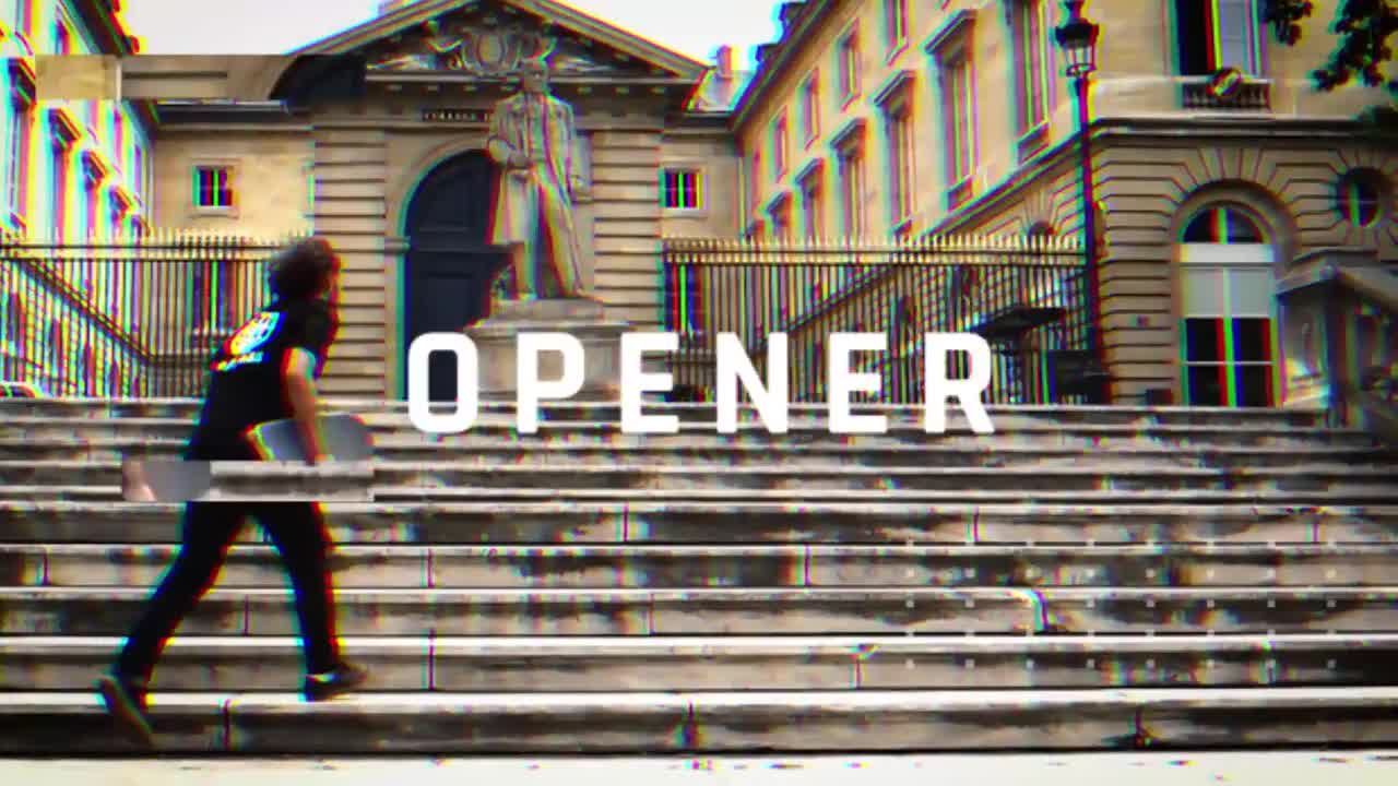 故障画面动感失真开场视频素材库推荐PR模板