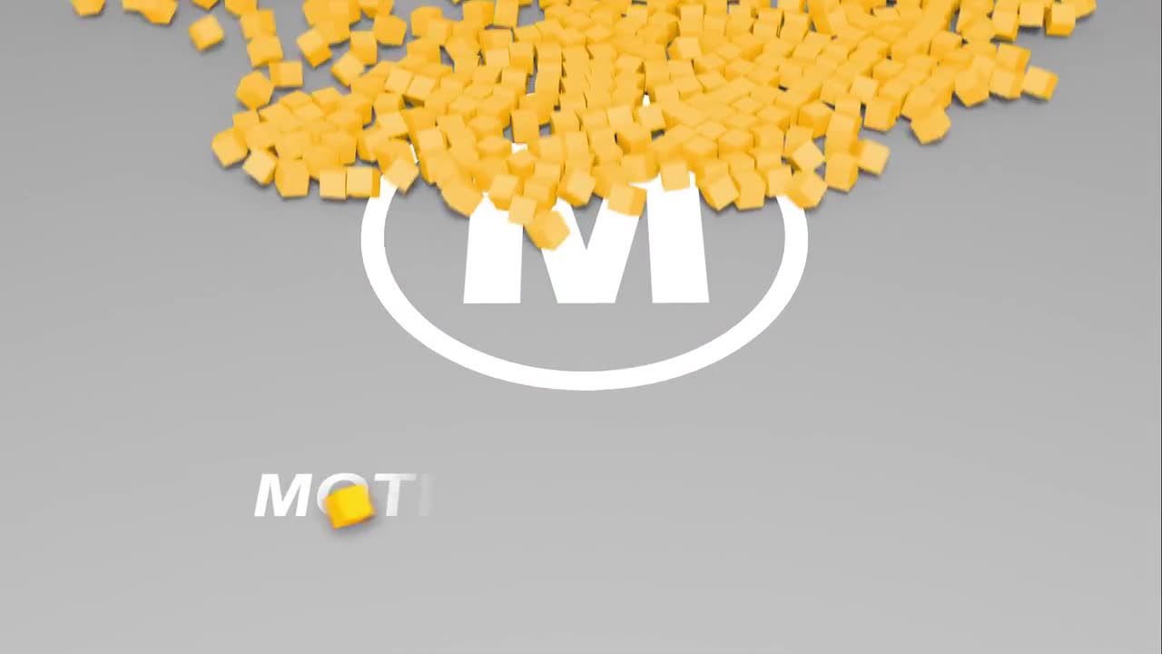 3D立方体动态动画徽标显示素材库精选AE模板