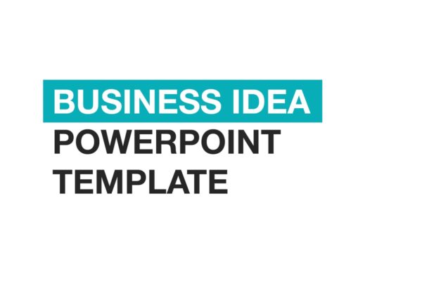 极简风格商业计划PPT模板素材 Business Idea PowerPoint template