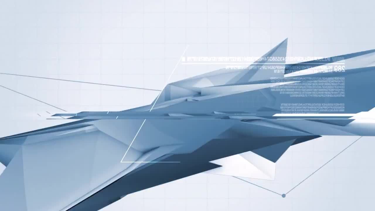 现代清新高科技的3D设计动画徽标素材库精选AE模板